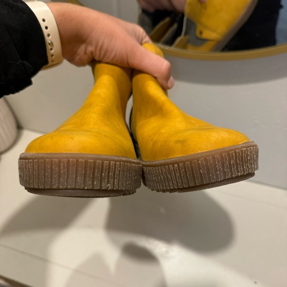 RIEKER Women’s Yellow Felicitas Chelsea Boots Size 10 42 - Picture 6 of 10